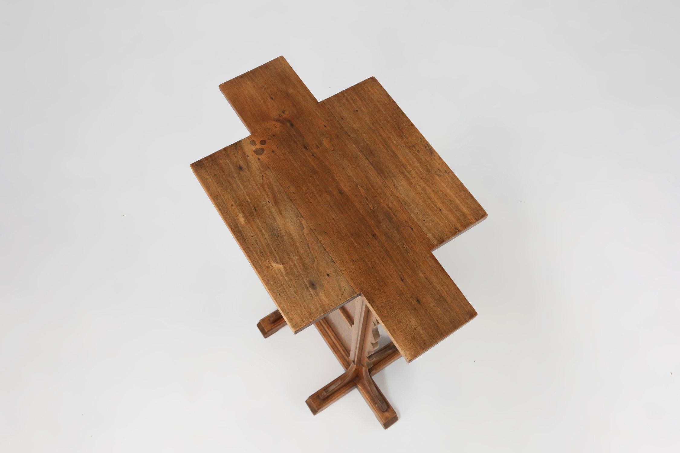Church Console in solid wood, France ca. 1900thumbnail